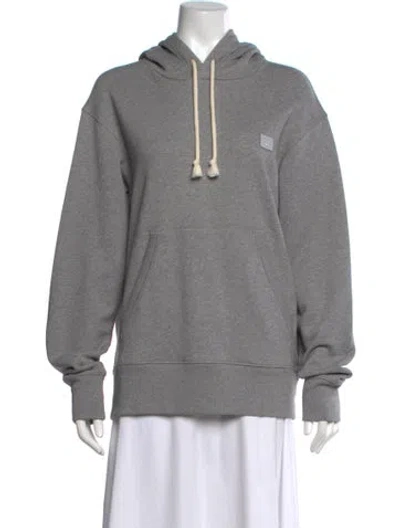 Pre-owned Acne Studios Crew Neck Long Sleeve Hoodie In Gray