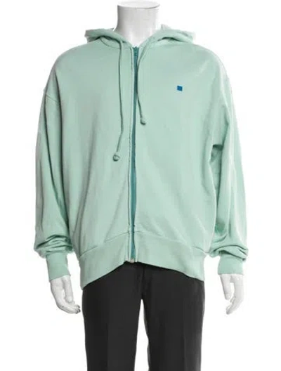 Pre-owned Acne Studios Crew Neck Long Sleeve Hoodie In Green