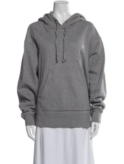 Pre-owned Acne Studios Crew Neck Long Sleeve Hoodie In Grey