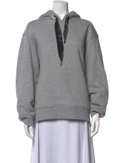 Pre-owned Acne Studios Crew Neck Long Sleeve Hoodie In Grey