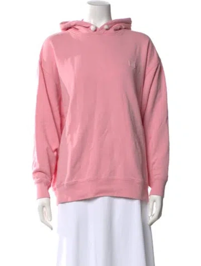 Pre-owned Acne Studios Crew Neck Long Sleeve Hoodie In Pink