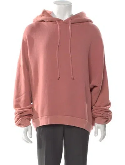 Pre-owned Acne Studios Crew Neck Long Sleeve Hoodie In Pink