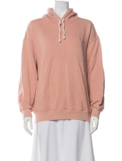 Pre-owned Acne Studios Crew Neck Long Sleeve Hoodie In Pink
