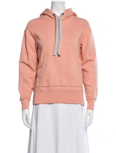 Pre-owned Acne Studios Crew Neck Long Sleeve Hoodie In Pink