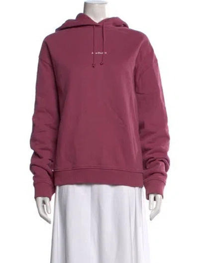 Pre-owned Acne Studios Crew Neck Long Sleeve Hoodie In Purple