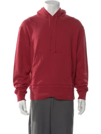 Pre-owned Acne Studios Crew Neck Long Sleeve Hoodie In Red