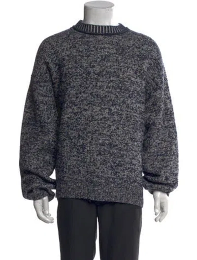 Pre-owned Acne Studios Crew Neck Long Sleeve Pullover In Blue