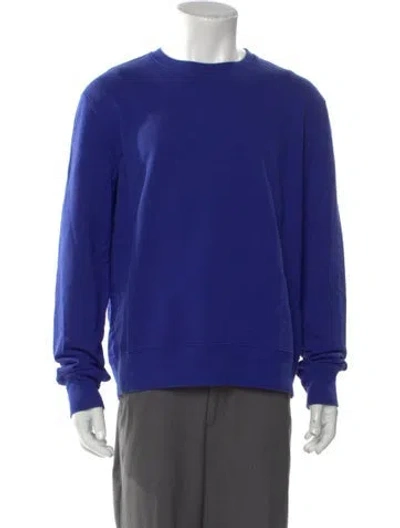 Pre-owned Acne Studios Crew Neck Long Sleeve Pullover In Blue