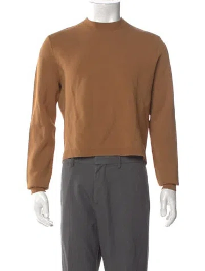 Pre-owned Acne Studios Crew Neck Long Sleeve Pullover In Brown