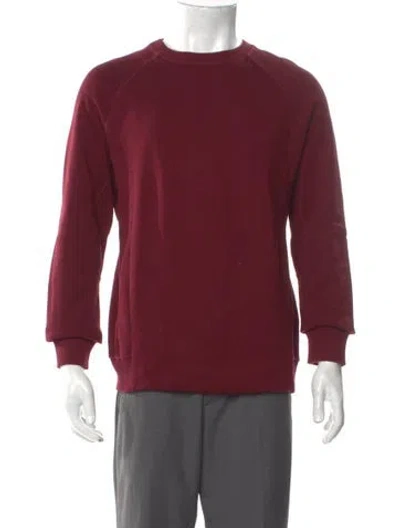 Pre-owned Acne Studios Crew Neck Long Sleeve Pullover In Burgundy
