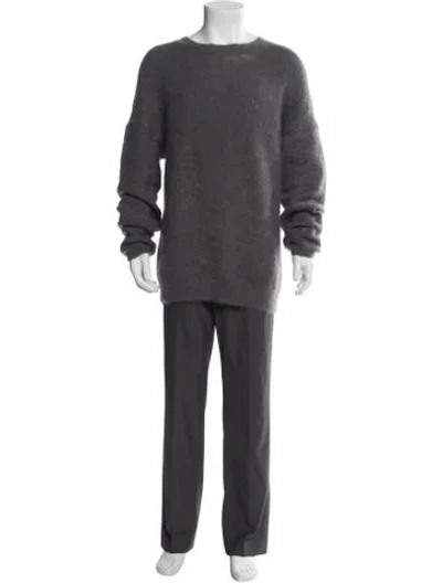 Pre-owned Acne Studios Crew Neck Long Sleeve Pullover In Gray