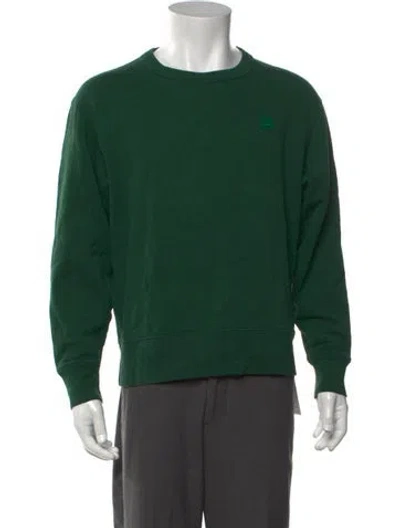 Pre-owned Acne Studios Crew Neck Long Sleeve Pullover In Green