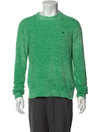 Pre-owned Acne Studios Crew Neck Long Sleeve Pullover In Green