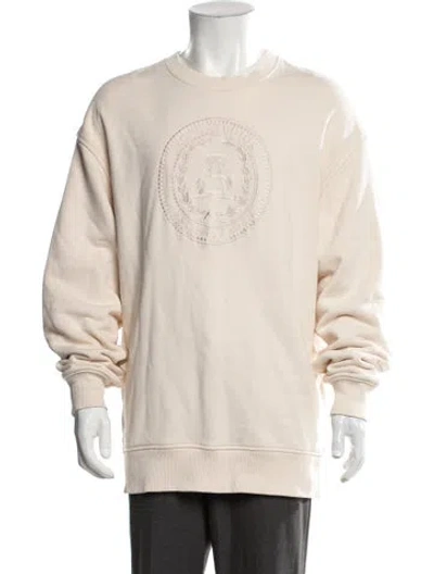 Pre-owned Acne Studios Crew Neck Long Sleeve Pullover In Neutrals