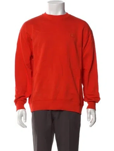 Pre-owned Acne Studios Crew Neck Long Sleeve Pullover In Orange