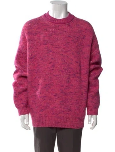 Pre-owned Acne Studios Crew Neck Long Sleeve Pullover In Pink