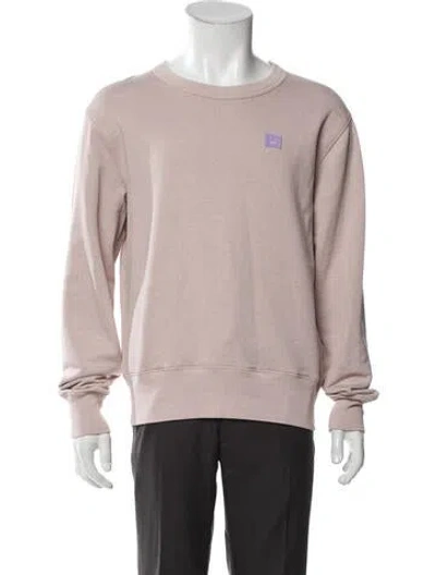 Pre-owned Acne Studios Crew Neck Long Sleeve Pullover In Pink