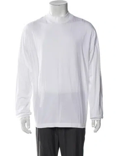 Pre-owned Acne Studios Crew Neck Long Sleeve Pullover In White