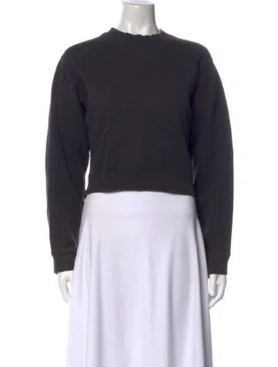 Pre-owned Acne Studios Crew Neck Long Sleeve Sweatshirt In Black