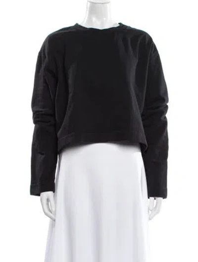 Pre-owned Acne Studios Crew Neck Long Sleeve Sweatshirt In Black
