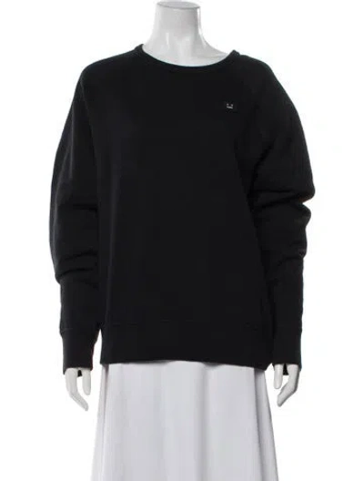 Pre-owned Acne Studios Crew Neck Long Sleeve Sweatshirt In Black