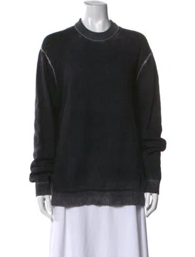 Pre-owned Acne Studios Crew Neck Long Sleeve Sweatshirt In Black