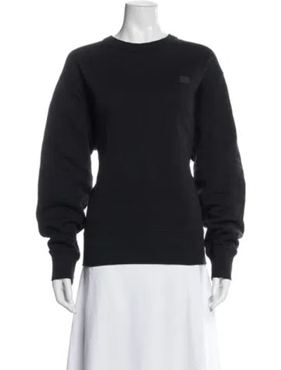 Pre-owned Acne Studios Crew Neck Long Sleeve Sweatshirt In Black