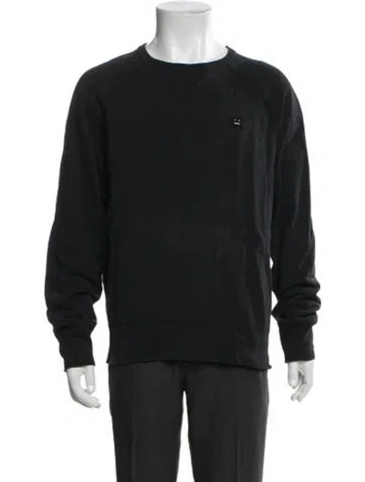 Pre-owned Acne Studios Crew Neck Long Sleeve Sweatshirt In Black