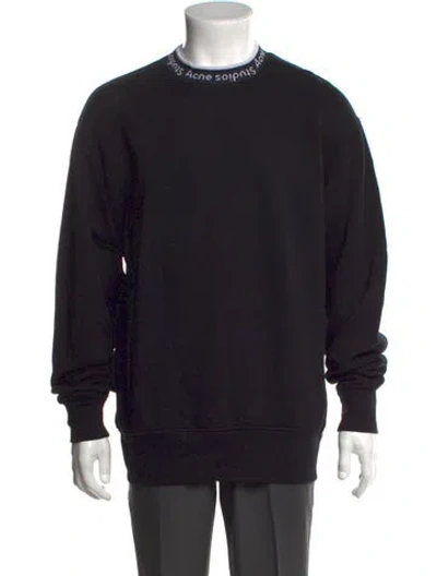 Pre-owned Acne Studios Crew Neck Long Sleeve Sweatshirt In Black