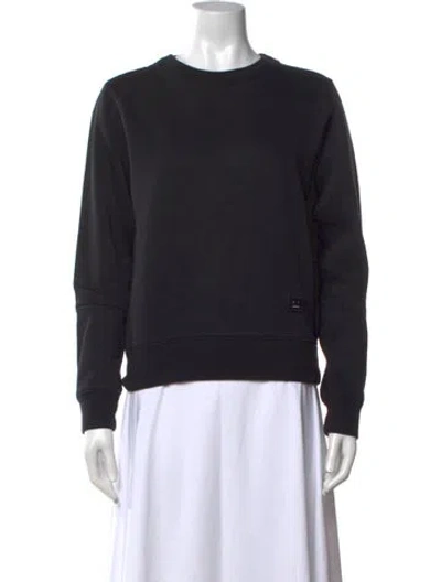 Pre-owned Acne Studios Crew Neck Long Sleeve Sweatshirt In Black