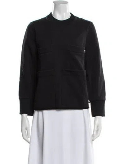 Pre-owned Acne Studios Crew Neck Long Sleeve Sweatshirt In Black
