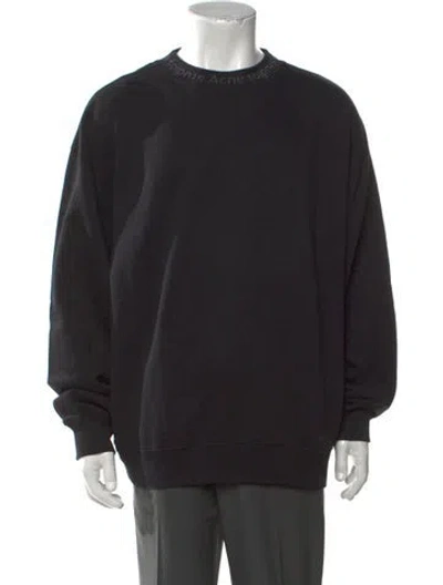 Pre-owned Acne Studios Crew Neck Long Sleeve Sweatshirt In Black