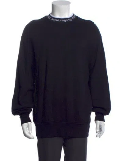 Pre-owned Acne Studios Crew Neck Long Sleeve Sweatshirt In Black