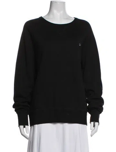 Pre-owned Acne Studios Crew Neck Long Sleeve Sweatshirt In Black