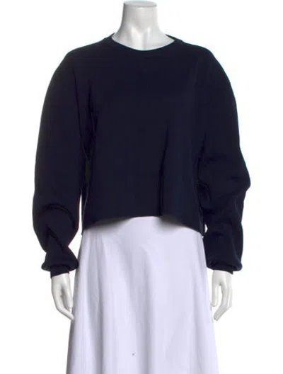 Pre-owned Acne Studios Crew Neck Long Sleeve Sweatshirt In Black