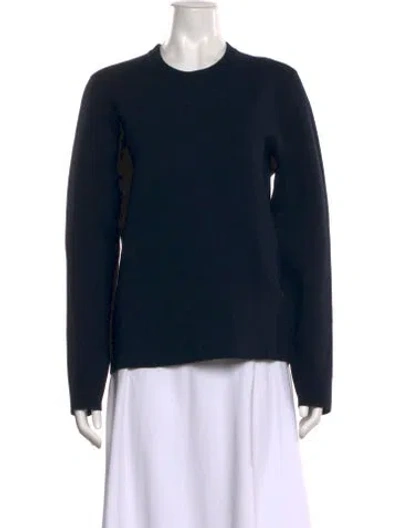 Pre-owned Acne Studios Crew Neck Long Sleeve Sweatshirt In Blue