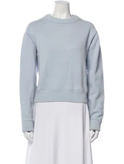 Pre-owned Acne Studios Crew Neck Long Sleeve Sweatshirt In Blue