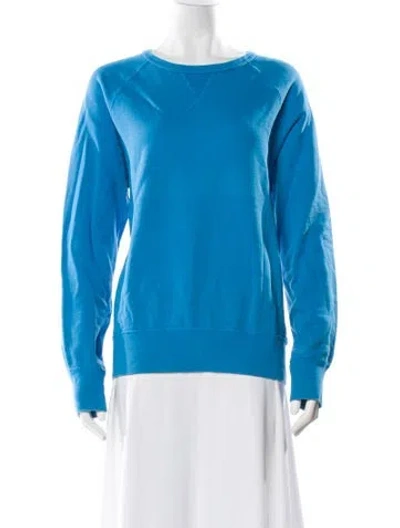Pre-owned Acne Studios Crew Neck Long Sleeve Sweatshirt In Blue