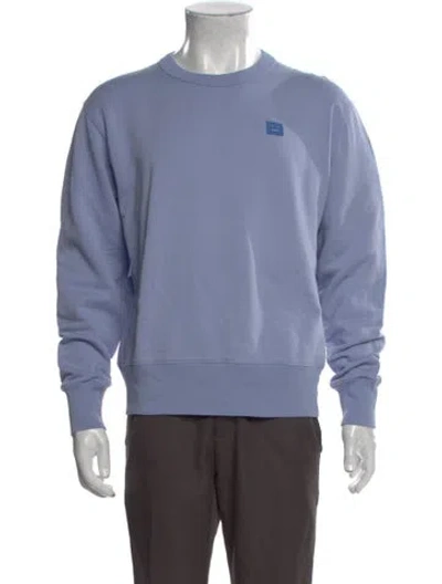 Pre-owned Acne Studios Crew Neck Long Sleeve Sweatshirt In Blue