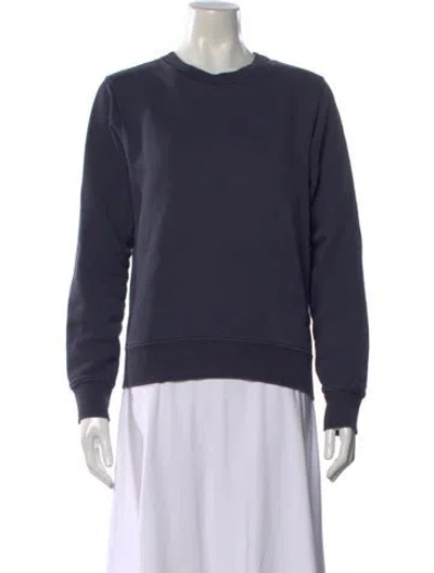Pre-owned Acne Studios Crew Neck Long Sleeve Sweatshirt In Blue