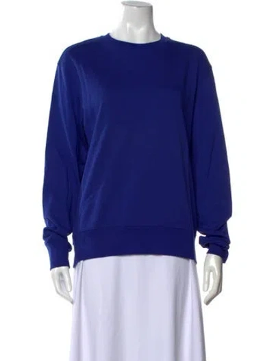 Pre-owned Acne Studios Crew Neck Long Sleeve Sweatshirt In Blue