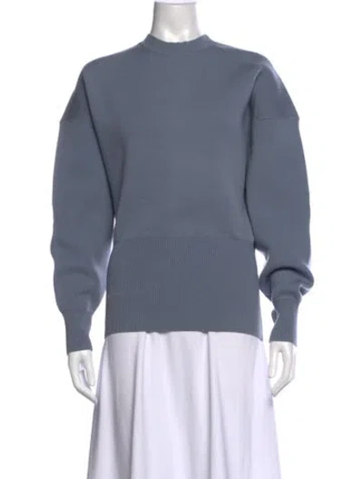 Pre-owned Acne Studios Crew Neck Long Sleeve Sweatshirt In Blue