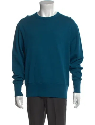 Pre-owned Acne Studios Crew Neck Long Sleeve Sweatshirt In Blue