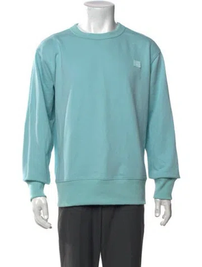 Pre-owned Acne Studios Crew Neck Long Sleeve Sweatshirt In Blue