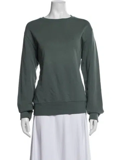 Pre-owned Acne Studios Crew Neck Long Sleeve Sweatshirt In Blue