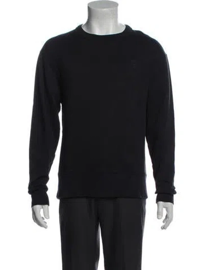Pre-owned Acne Studios Crew Neck Long Sleeve Sweatshirt In Blue