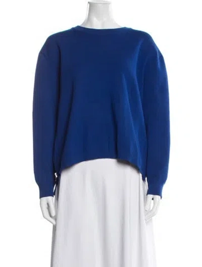 Pre-owned Acne Studios Crew Neck Long Sleeve Sweatshirt In Blue