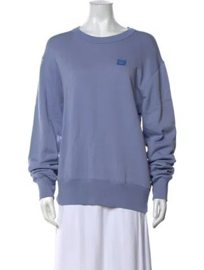 Pre-owned Acne Studios Crew Neck Long Sleeve Sweatshirt In Blue