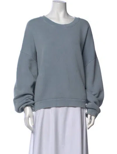 Pre-owned Acne Studios Crew Neck Long Sleeve Sweatshirt In Blue