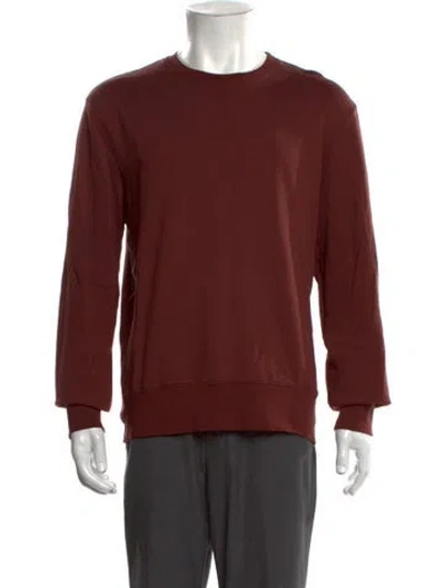 Pre-owned Acne Studios Crew Neck Long Sleeve Sweatshirt In Brown
